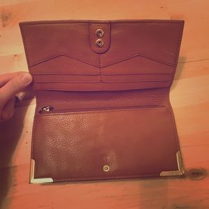 Foley + Corinna Continental Tan Leather wallet